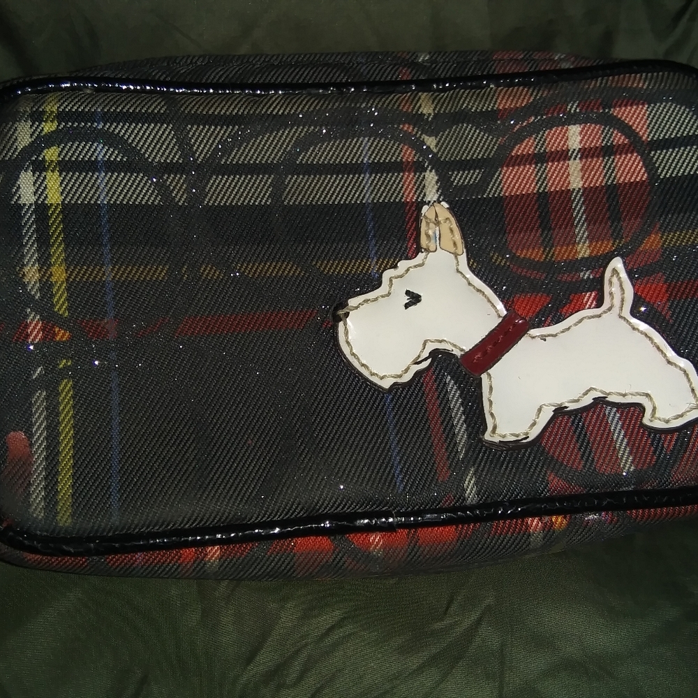 Coach Tartan Scottie Dog Wristlet